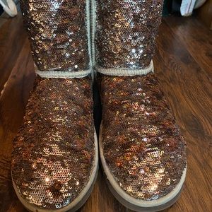 Sequin ugg boots